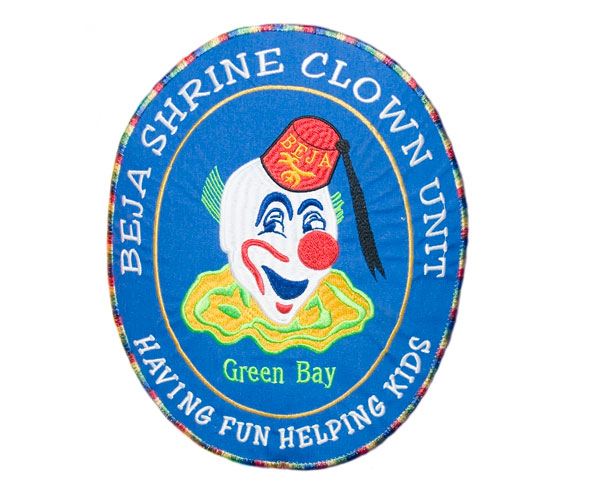 Beja Shrine Clown Unit patch from Green Bay, Wisconsin