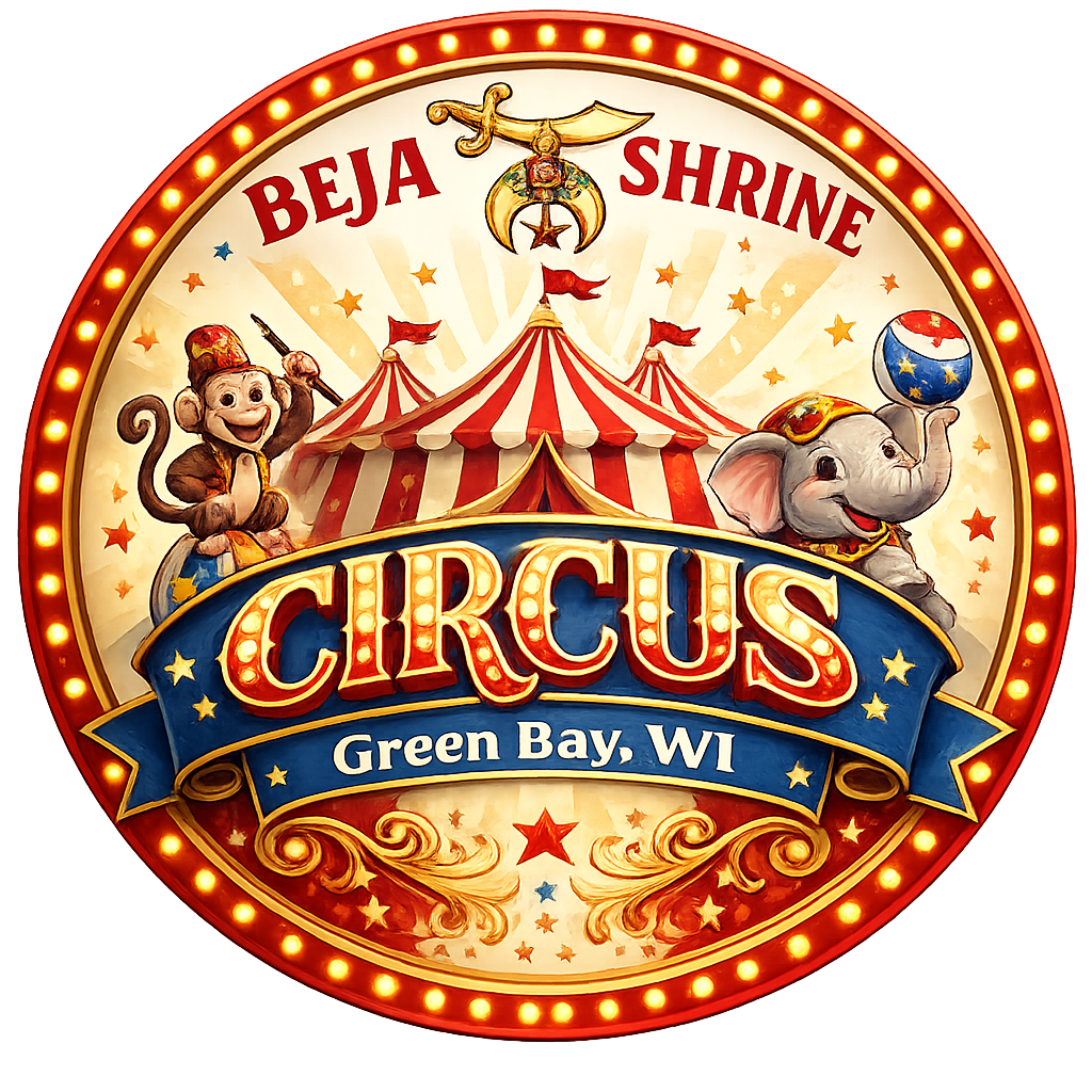 Beja Shrine Circus poster – Green Bay Wisconsin