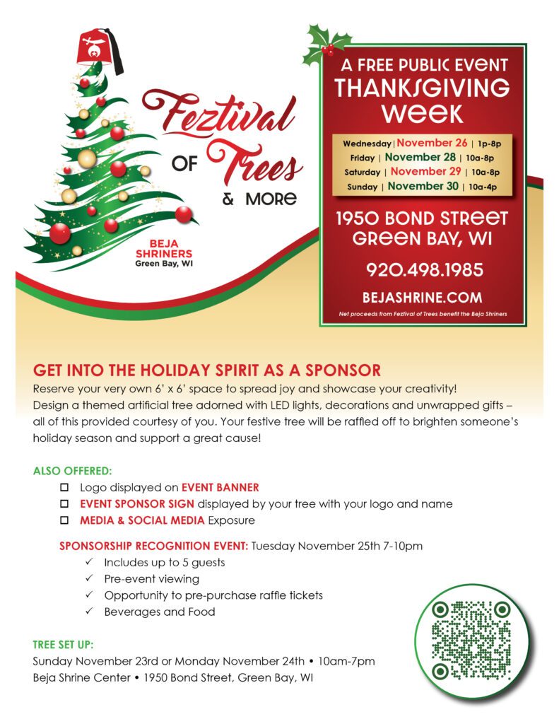 Feztival of Trees Sponsor Flyer